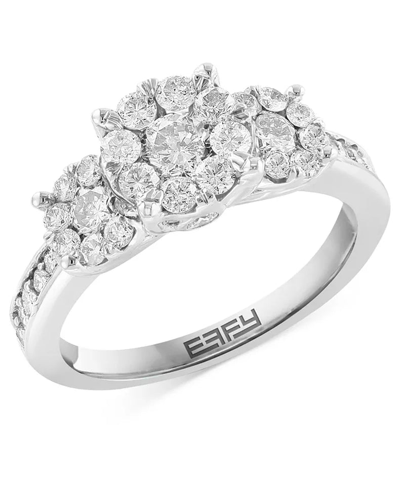 EFFYÂ® Diamond Trio Cluster Ring (1-1/2 Ct. T.W.) in 14K White Gold