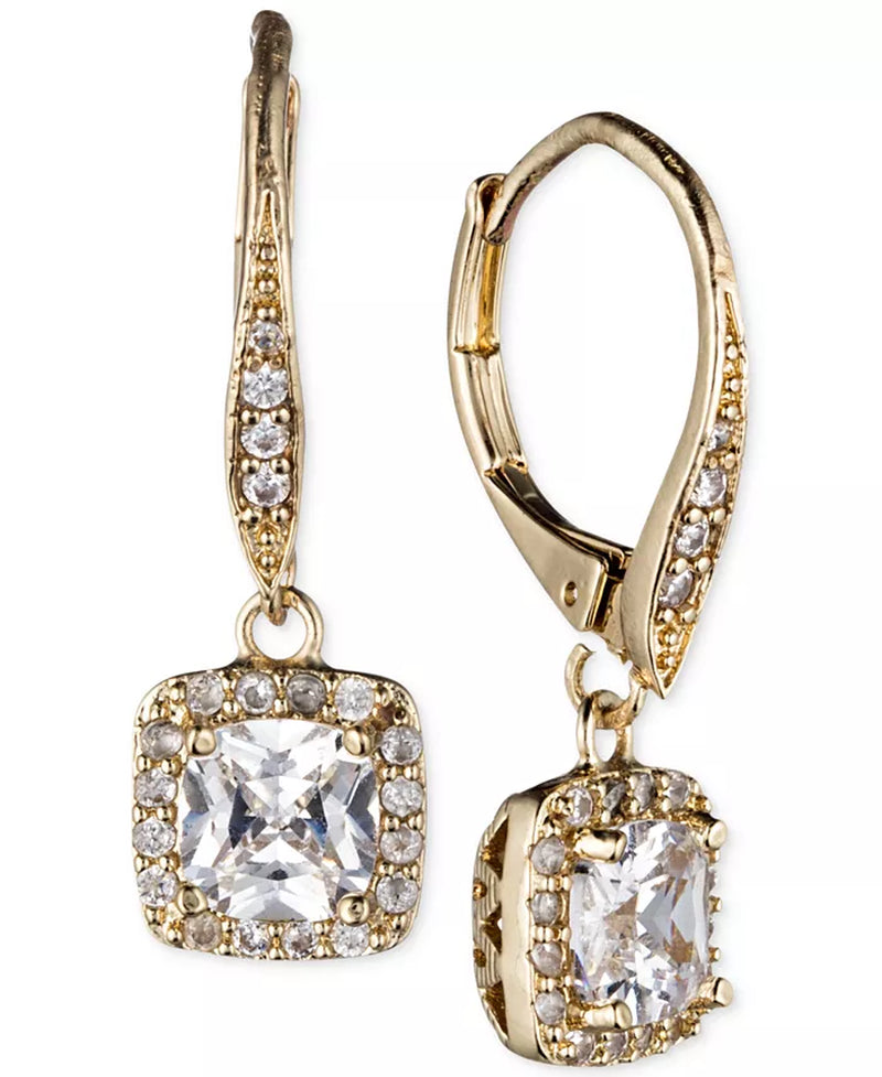 PAVE CRYSTAL DROP EARRINGS