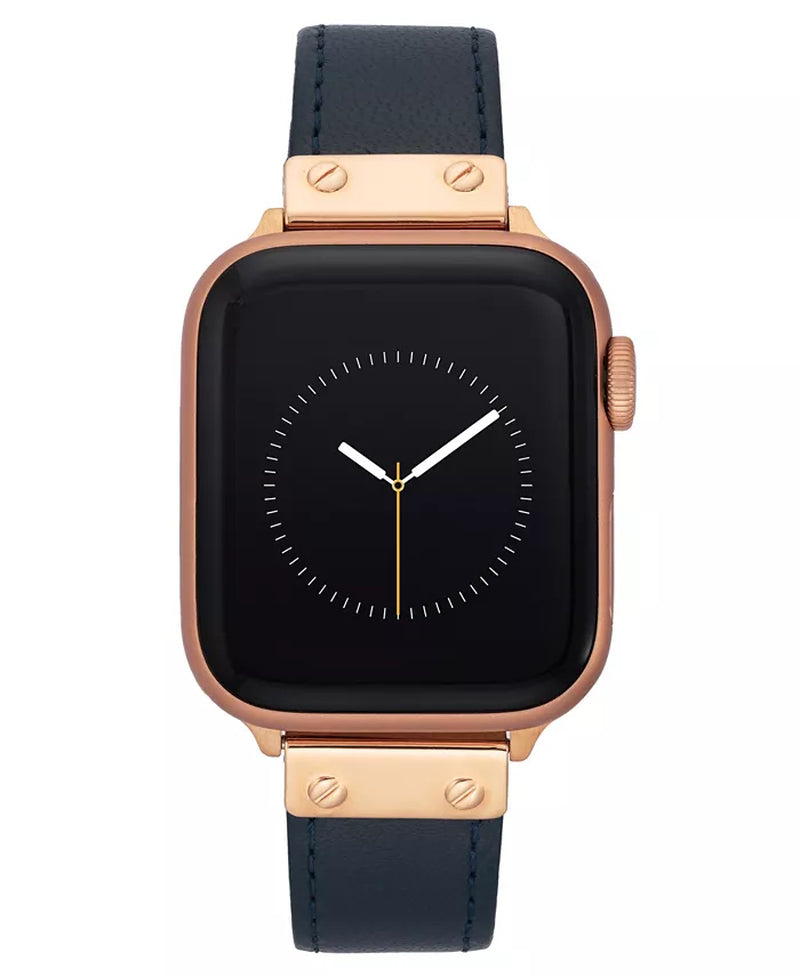 Women'S Navy Genuine Leather Band Designed for Apple Watchâ® 42Mm (Series 10) & 38/40/41Mm