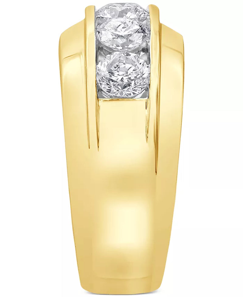 Men'S Diamond Channel-Set Ring (3 Ct. T.W.) in 10K Gold