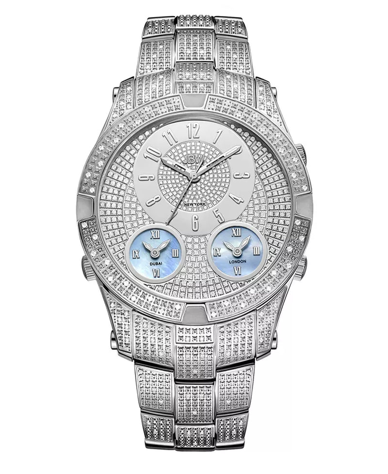 Men'S Jet Setter III Diamond (1 Ct.T.W.) Stainless Steel Watch