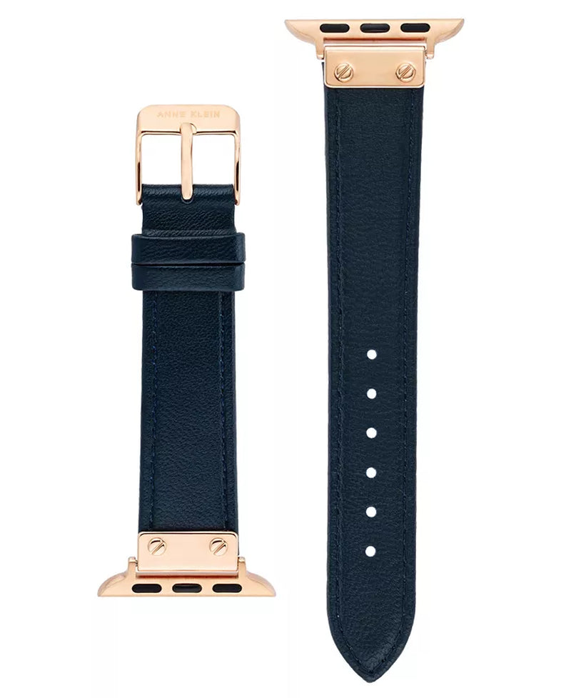 Women'S Navy Genuine Leather Band Designed for Apple Watchâ® 42Mm (Series 10) & 38/40/41Mm