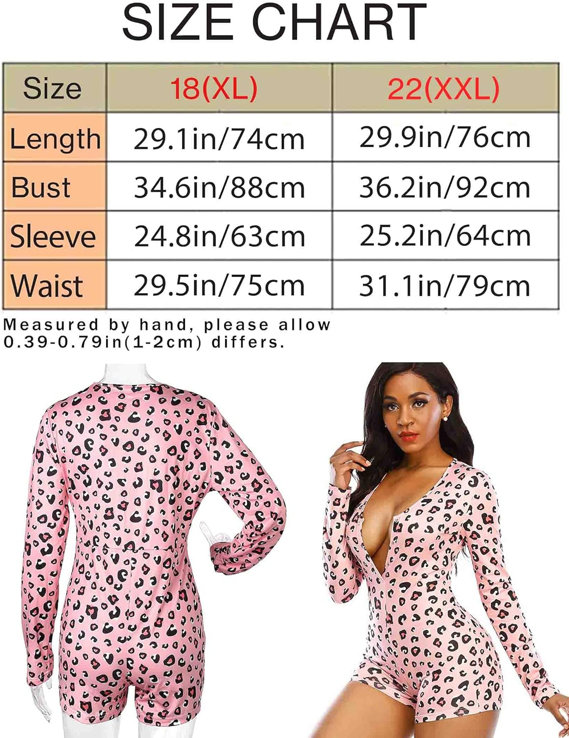 Women'S Sexy Long Sleeve Shorts Jumpsuit Button Deep V Neck One Piece Bodysuit Print Summer Romper Overall Pajama (XXL, Numeric_22) Purple