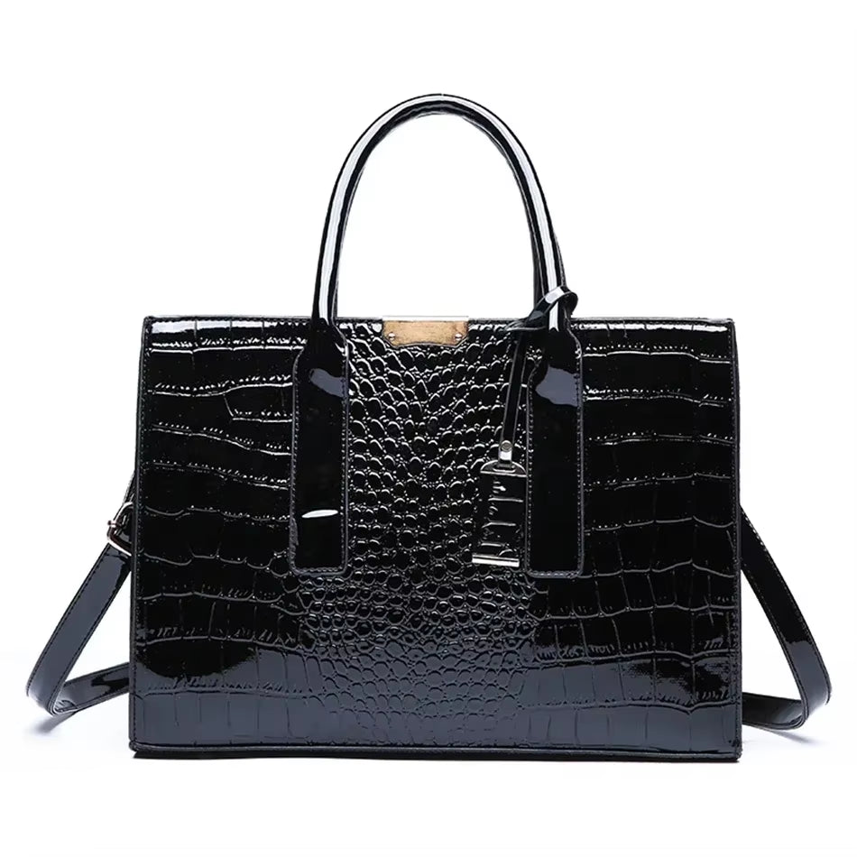 Large Capacity Crocodile Pattern Women Shoulder Tote Bag Leather Purses and Handbags for Women Designer Luxury Ladies Hand Bags