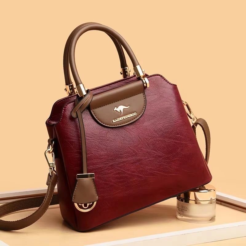 Genuine Brand Leather Small Crossbody Bags for Women 2024 New Sac Luxury Handbags Women Bags Designer Casual Simple Shoulder Bag