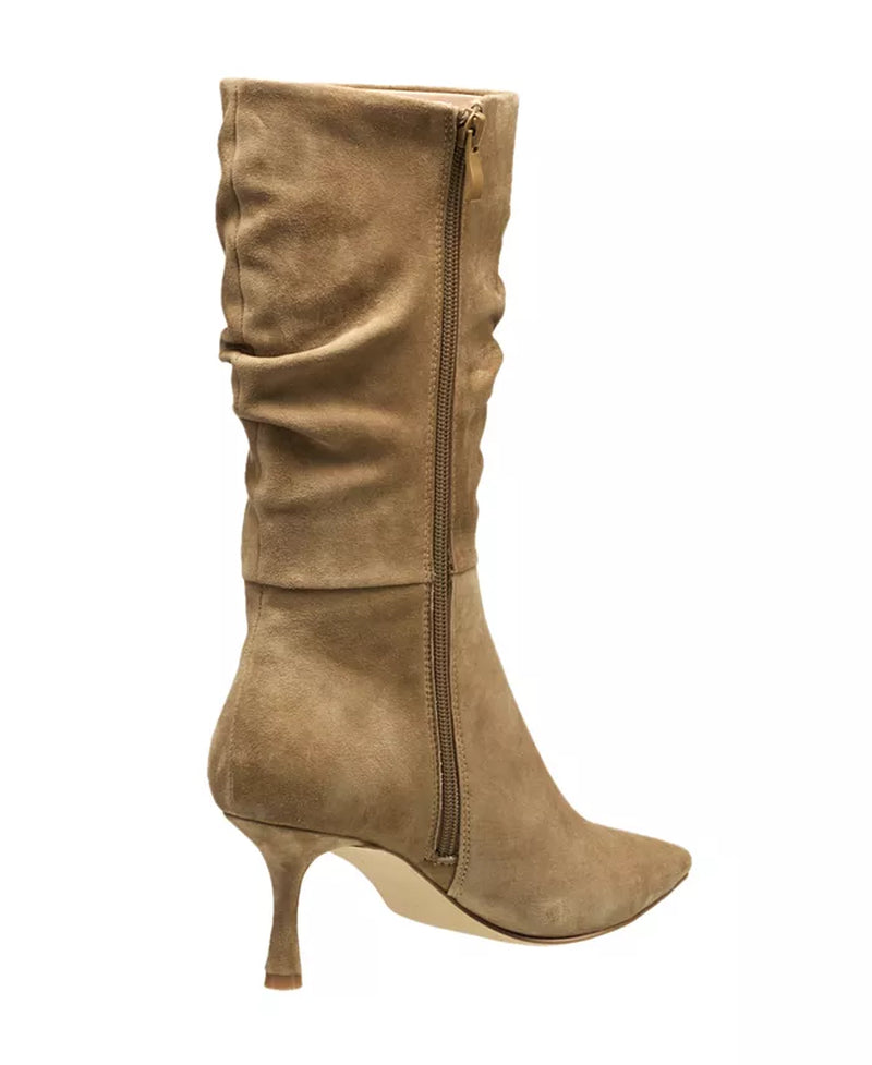 Women'S Liam Side Zipper Scrunch Regular Calf Boots