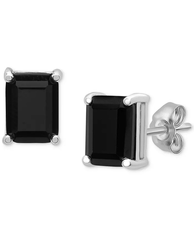 3-Pc. Set Onyx & Diamond Accent Pendant Necklace, Ring and Stud Earrings in Sterling Silver