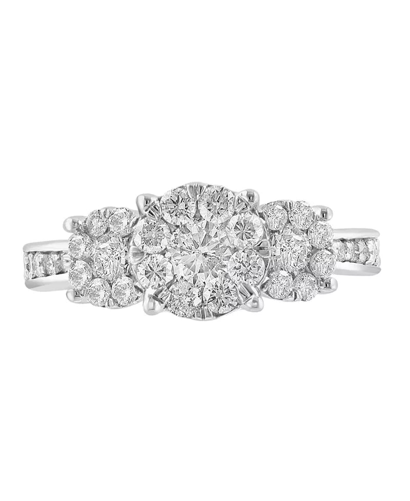 EFFYÂ® Diamond Trio Cluster Ring (1-1/2 Ct. T.W.) in 14K White Gold