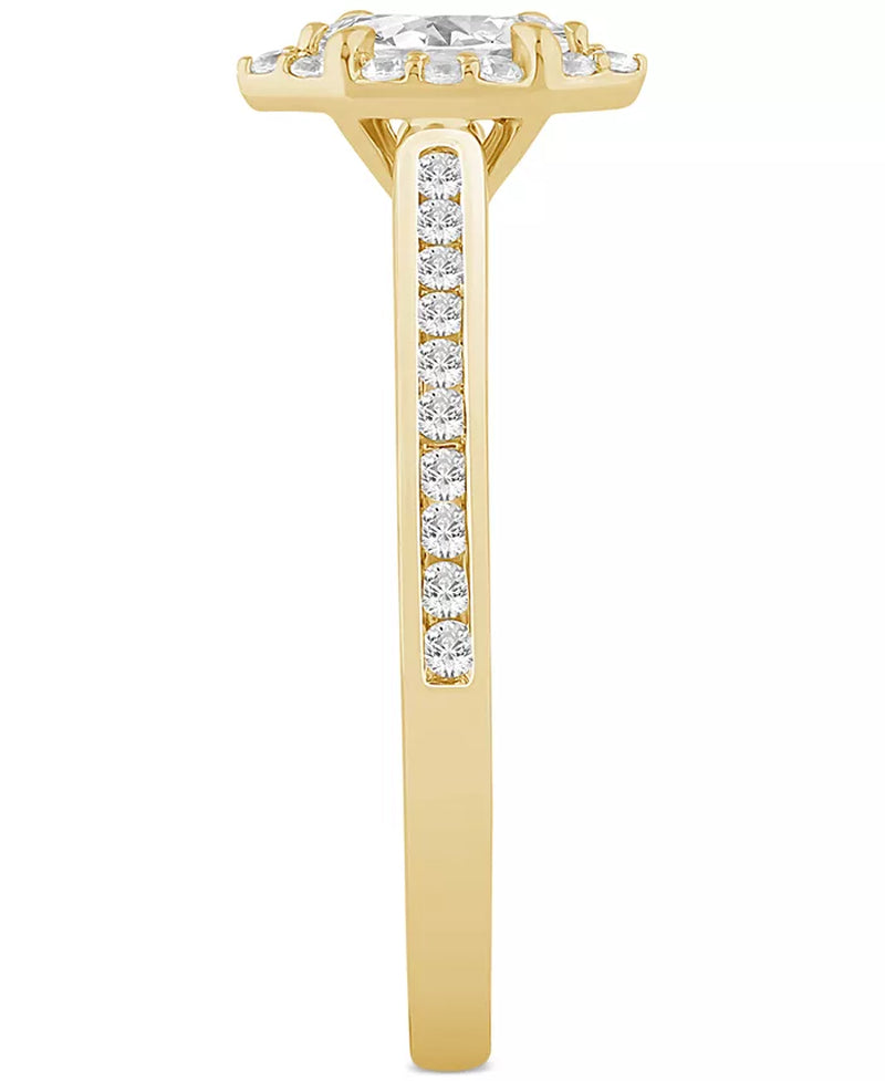 Diamond Marquise Halo Engagement Ring (1/2 Ct. T.W.) in 14K Gold